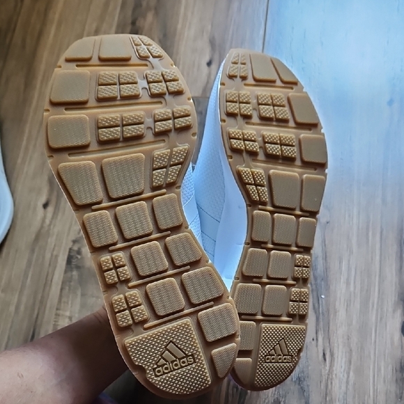 Adidas White Swift Running Mesh Sneakers - Picture 7 of 12